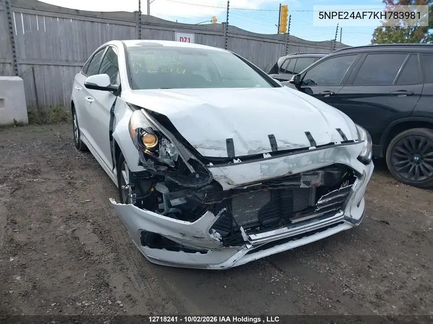 2019 HYUNDAI SONATA VIN 5NPE24AF7KH783981 — фото 6