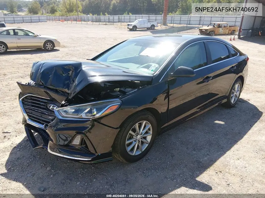 2019 HYUNDAI SONATA VIN 5NPE24AF5KH740692 — фото 2