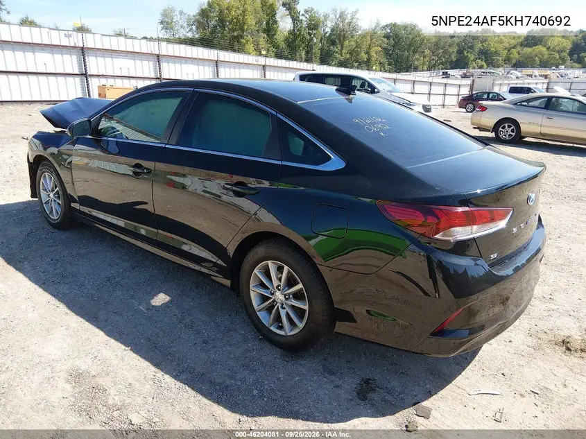 2019 HYUNDAI SONATA VIN 5NPE24AF5KH740692 — фото 3