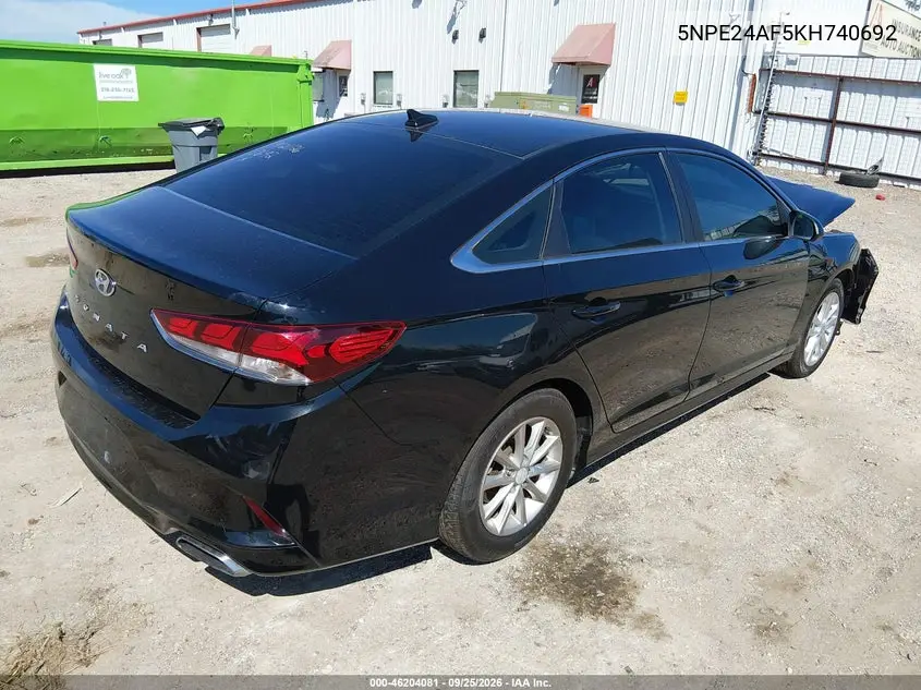 2019 HYUNDAI SONATA VIN 5NPE24AF5KH740692 — фото 4