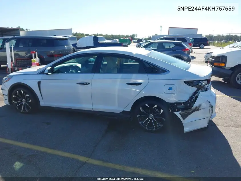2019 HYUNDAI SONATA VIN 5NPE24AF4KH757659 — фото 3