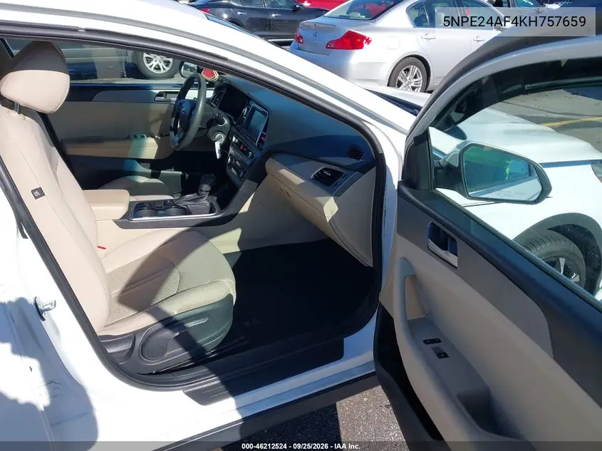 2019 HYUNDAI SONATA VIN 5NPE24AF4KH757659 — фото 5
