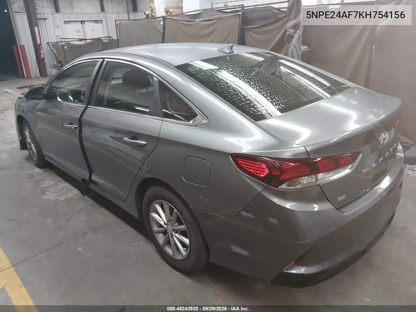 2019 HYUNDAI SONATA VIN 5NPE24AF7KH754156 — фото 3