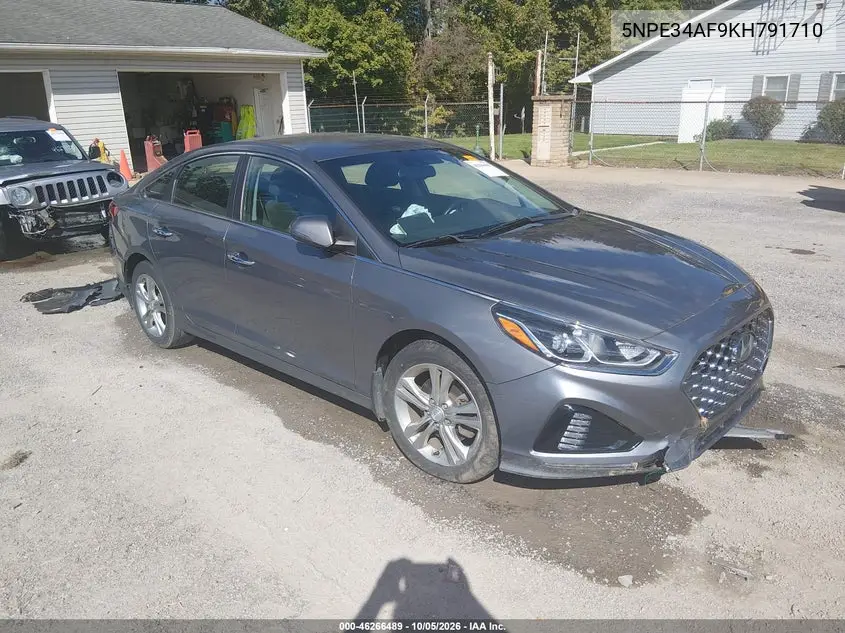 HYUNDAI SONATA 2019, VIN 5NPE34AF9KH791710