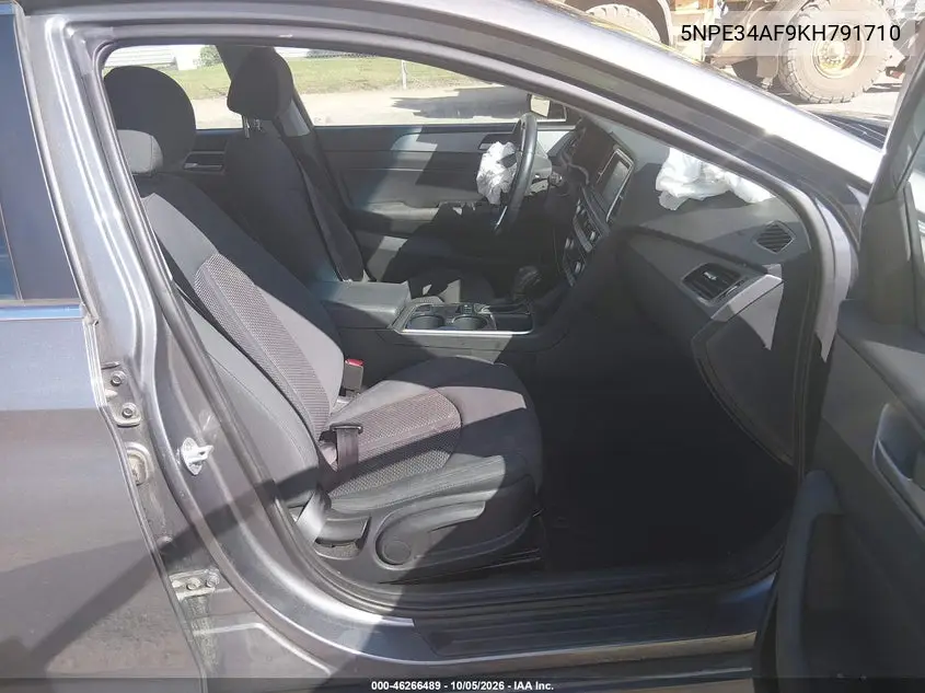 2019 HYUNDAI SONATA VIN 5NPE34AF9KH791710 — фото 5
