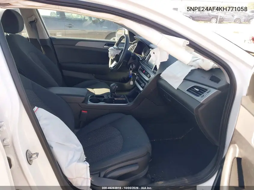 2019 HYUNDAI SONATA VIN 5NPE24AF4KH771058 — фото 5