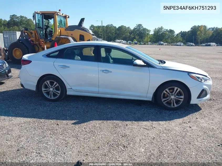 2019 HYUNDAI SONATA VIN 5NPE34AF6KH751293 — фото 13