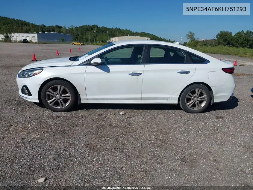 2019 HYUNDAI SONATA VIN 5NPE34AF6KH751293 — фото 14