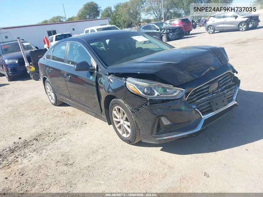 HYUNDAI SONATA 2019, VIN 5NPE24AF9KH737035