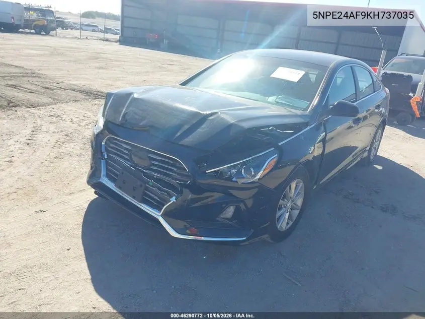 2019 HYUNDAI SONATA VIN 5NPE24AF9KH737035 — фото 2