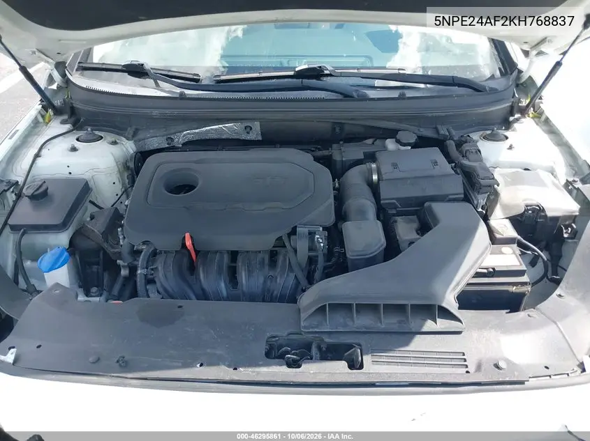 2019 HYUNDAI SONATA VIN 5NPE24AF2KH768837 — фото 10