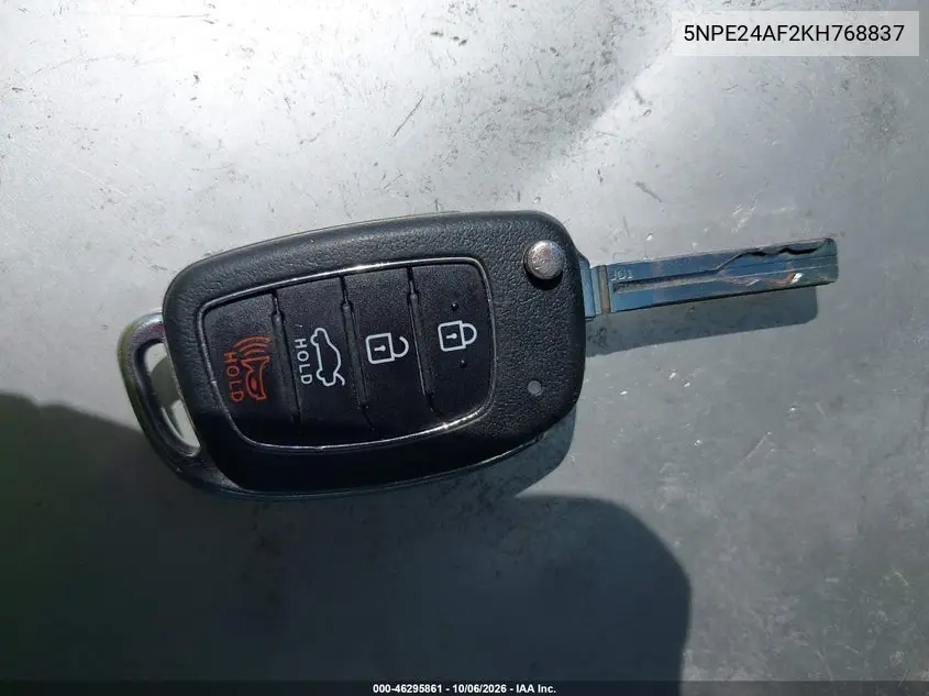 2019 HYUNDAI SONATA VIN 5NPE24AF2KH768837 — фото 11
