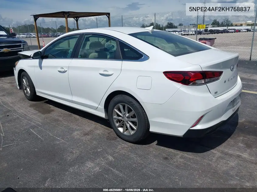 2019 HYUNDAI SONATA VIN 5NPE24AF2KH768837 — фото 3