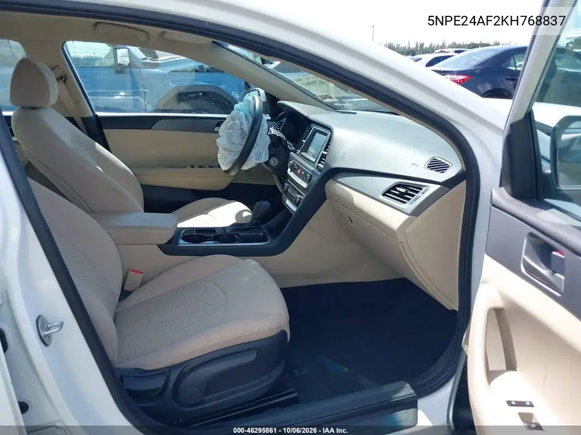 2019 HYUNDAI SONATA VIN 5NPE24AF2KH768837 — фото 5
