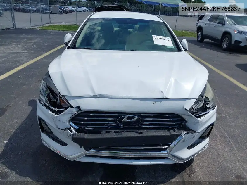 2019 HYUNDAI SONATA VIN 5NPE24AF2KH768837 — фото 6