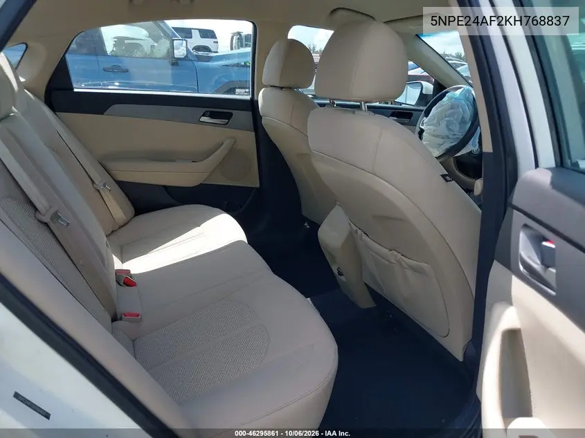2019 HYUNDAI SONATA VIN 5NPE24AF2KH768837 — фото 8