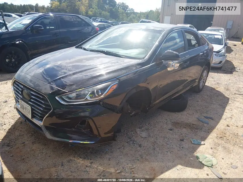 2019 HYUNDAI SONATA VIN 5NPE24AF6KH741477 — фото 2