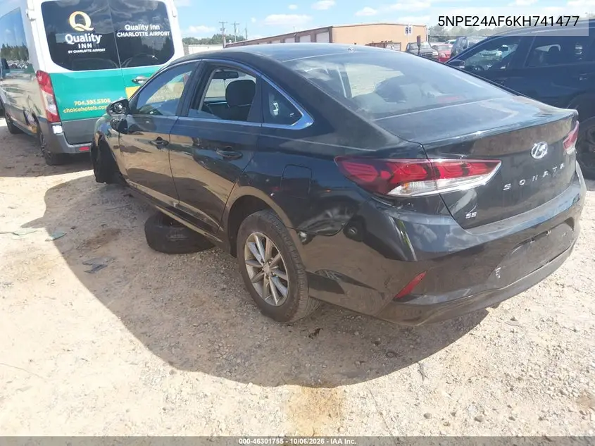 2019 HYUNDAI SONATA VIN 5NPE24AF6KH741477 — фото 3