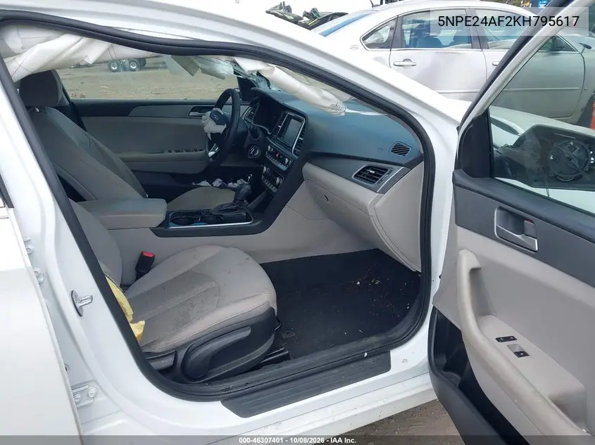 2019 HYUNDAI SONATA VIN 5NPE24AF2KH795617 — фото 5