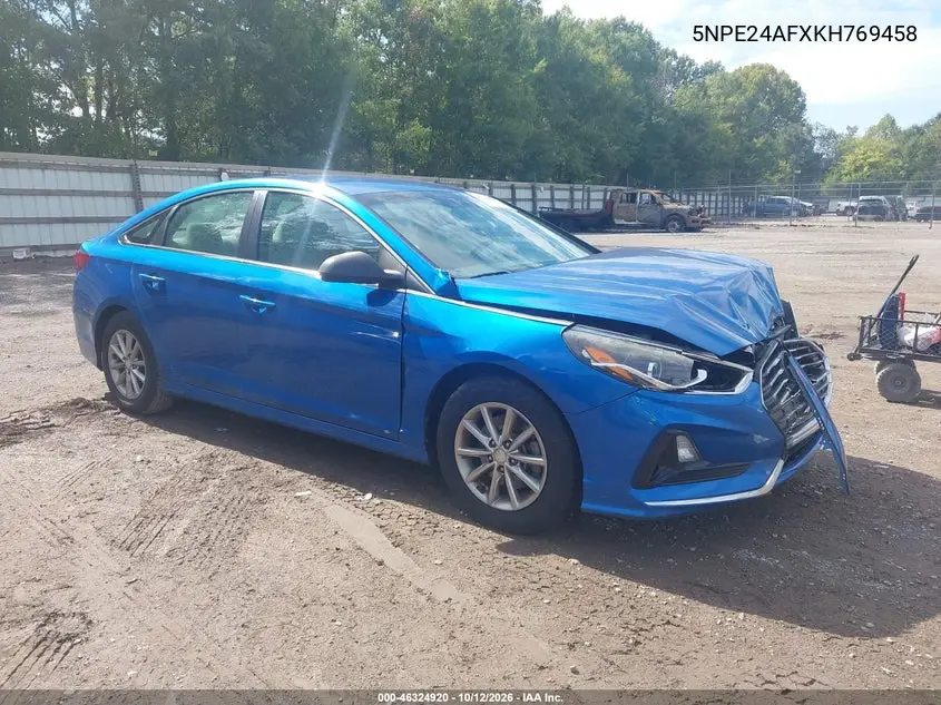 HYUNDAI SONATA 2019, VIN 5NPE24AFXKH769458