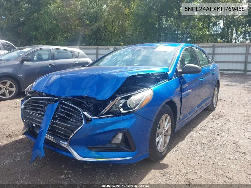2019 HYUNDAI SONATA VIN 5NPE24AFXKH769458 — фото 2
