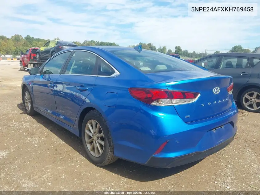 2019 HYUNDAI SONATA VIN 5NPE24AFXKH769458 — фото 3