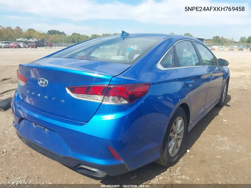 2019 HYUNDAI SONATA VIN 5NPE24AFXKH769458 — фото 4