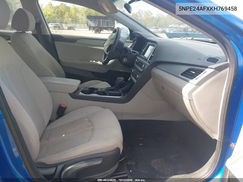 2019 HYUNDAI SONATA VIN 5NPE24AFXKH769458 — фото 5