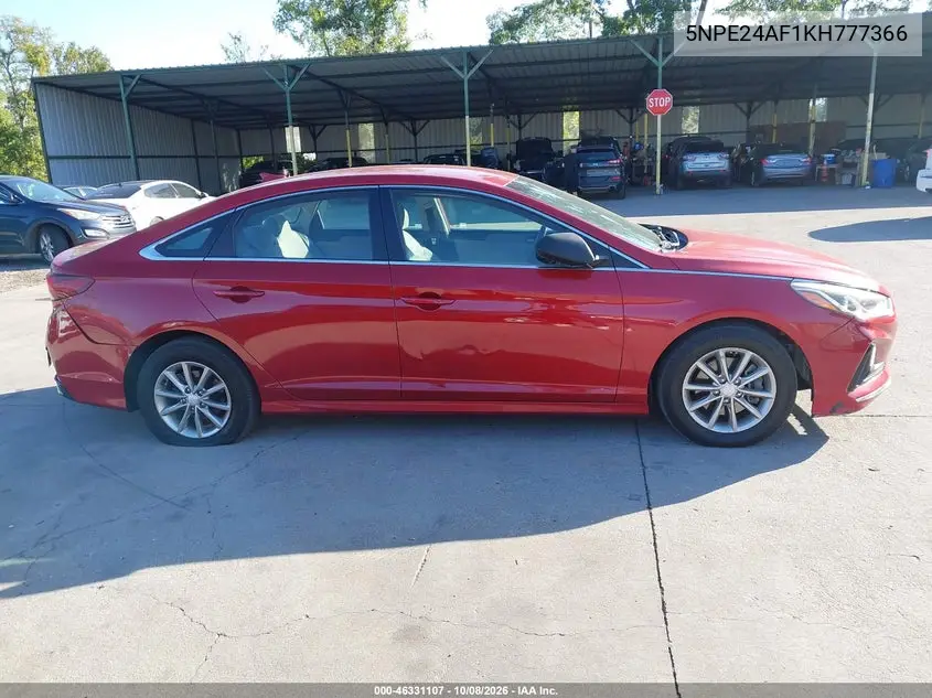 2019 HYUNDAI SONATA VIN 5NPE24AF1KH777366 — фото 13