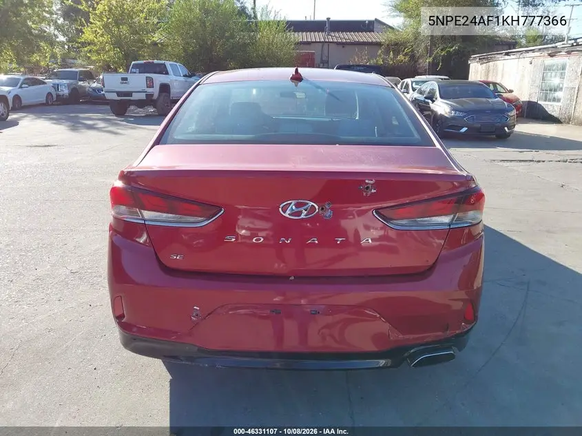 2019 HYUNDAI SONATA VIN 5NPE24AF1KH777366 — фото 16