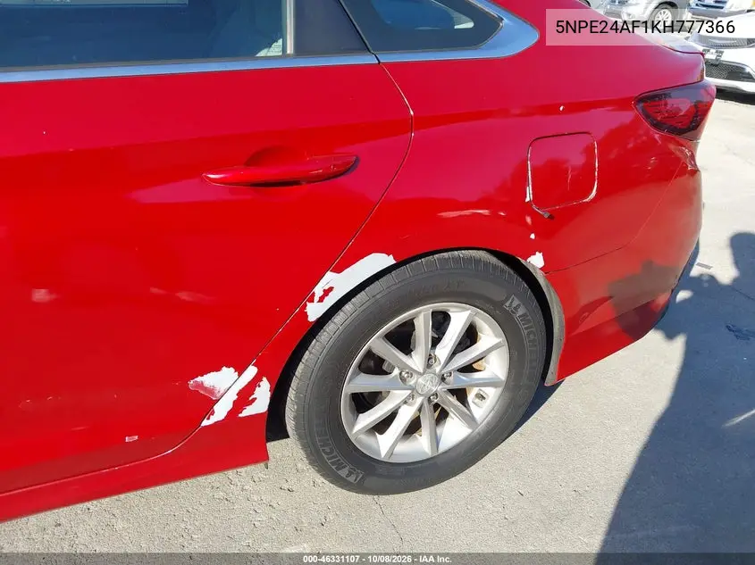 2019 HYUNDAI SONATA VIN 5NPE24AF1KH777366 — фото 6
