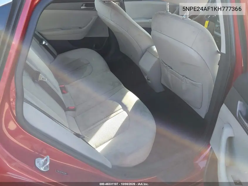 2019 HYUNDAI SONATA VIN 5NPE24AF1KH777366 — фото 8