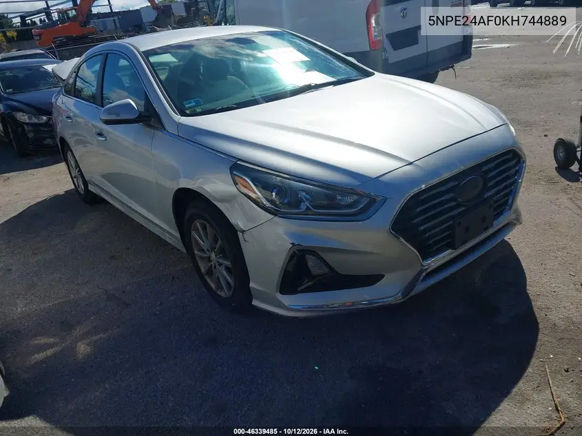 HYUNDAI SONATA 2019, VIN 5NPE24AF0KH744889