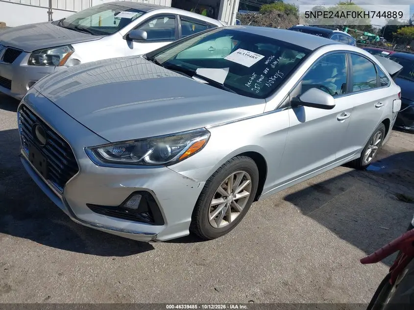 2019 HYUNDAI SONATA VIN 5NPE24AF0KH744889 — фото 2