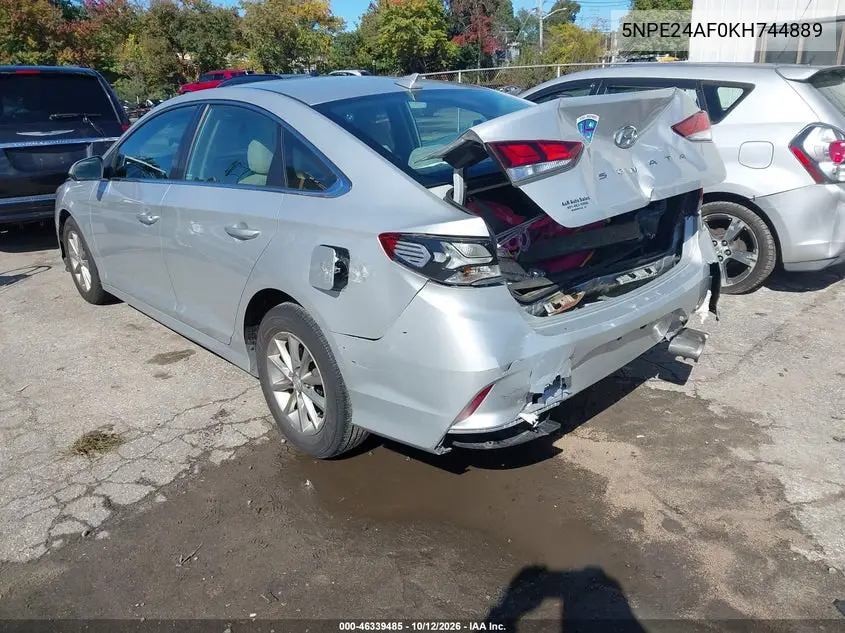 2019 HYUNDAI SONATA VIN 5NPE24AF0KH744889 — фото 3