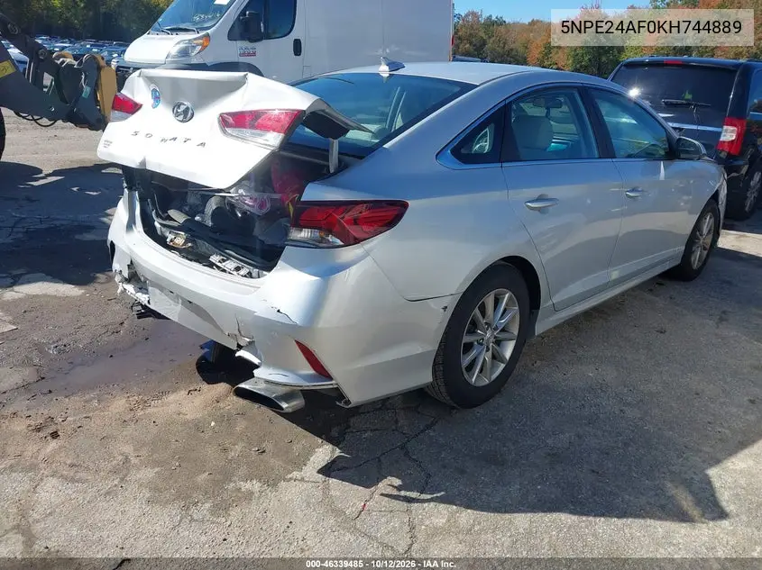 2019 HYUNDAI SONATA VIN 5NPE24AF0KH744889 — фото 4