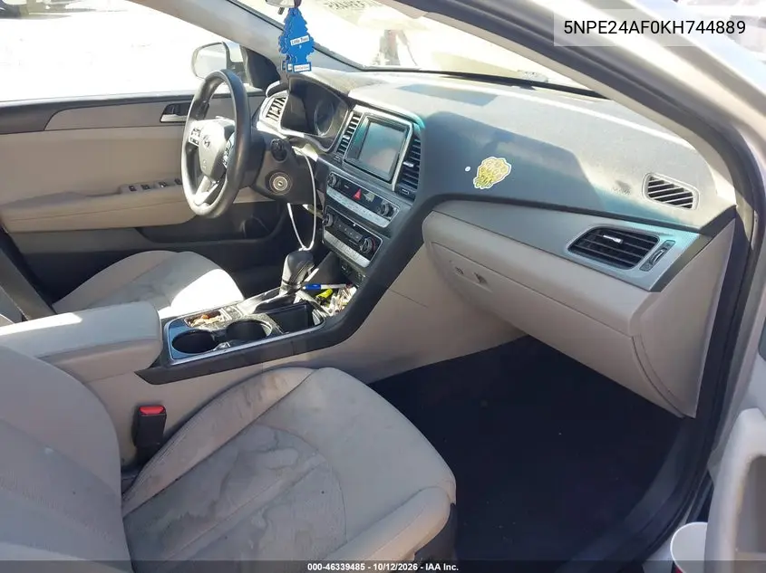 2019 HYUNDAI SONATA VIN 5NPE24AF0KH744889 — фото 5