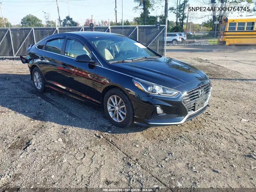 HYUNDAI SONATA 2019, VIN 5NPE24AFXKH764745