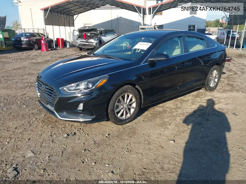 2019 HYUNDAI SONATA VIN 5NPE24AFXKH764745 — фото 2