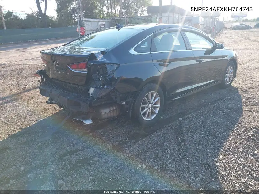 2019 HYUNDAI SONATA VIN 5NPE24AFXKH764745 — фото 4
