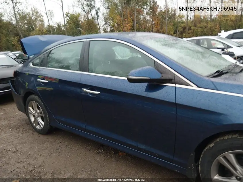 2019 HYUNDAI SONATA VIN 5NPE34AF6KH796945 — фото 13