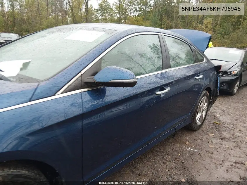 2019 HYUNDAI SONATA VIN 5NPE34AF6KH796945 — фото 14