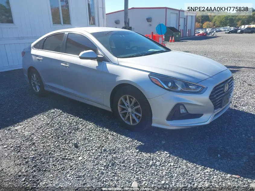 HYUNDAI SONATA 2019, VIN 5NPE24AA0KH775838