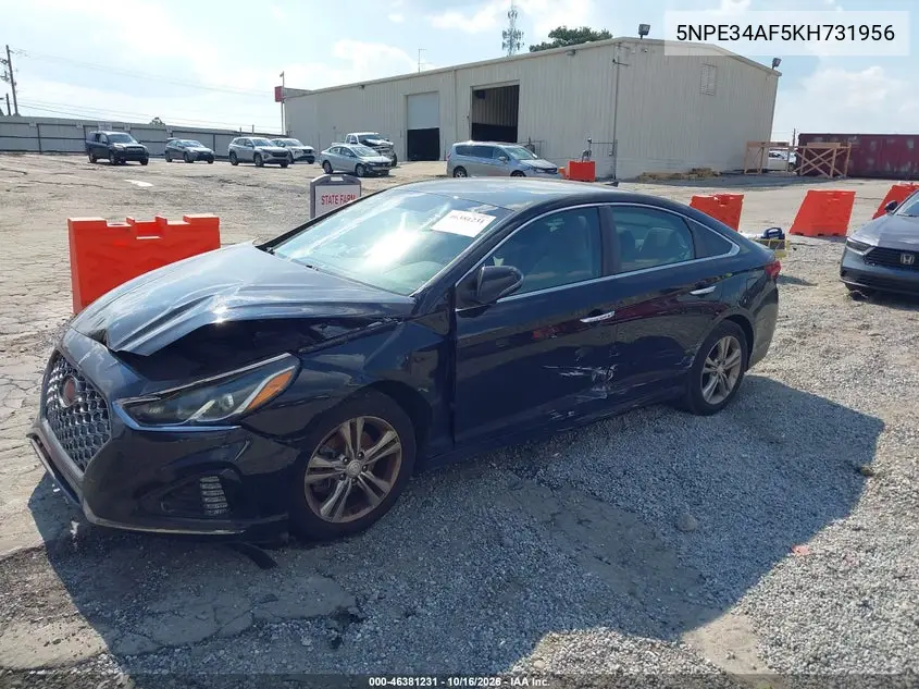 2019 HYUNDAI SONATA VIN 5NPE34AF5KH731956 — фото 2