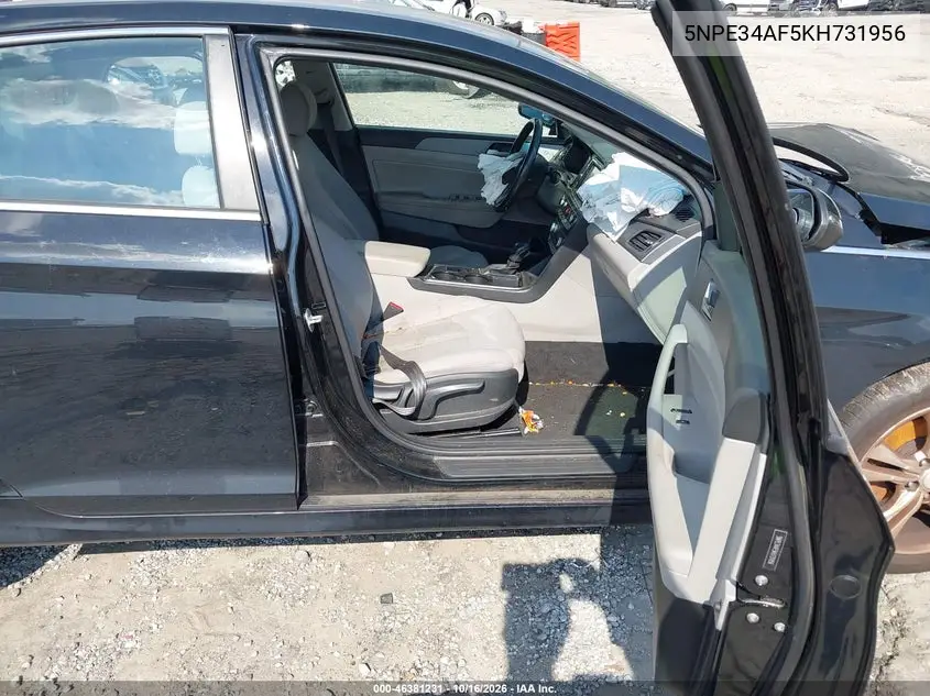 2019 HYUNDAI SONATA VIN 5NPE34AF5KH731956 — фото 5