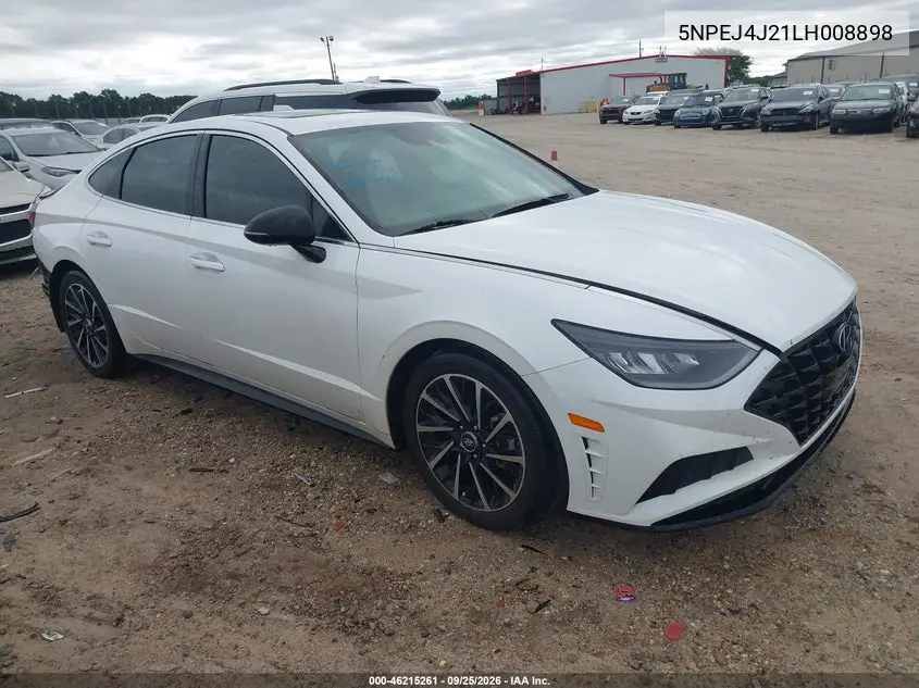 HYUNDAI SONATA 2020, VIN 5NPEJ4J21LH008898