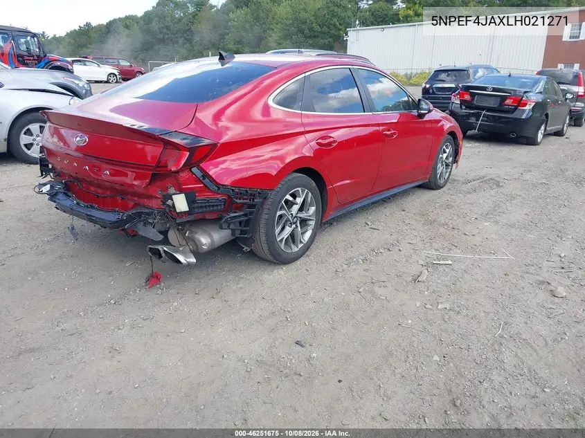 2020 HYUNDAI SONATA VIN 5NPEF4JAXLH021271 — фото 4