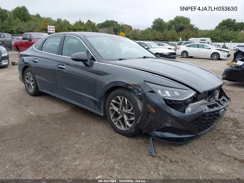 HYUNDAI SONATA 2020, VIN 5NPEF4JA7LH053630
