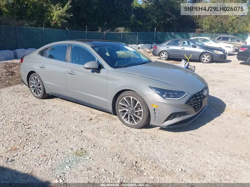 HYUNDAI SONATA 2020, VIN 5NPEH4J29LH026075