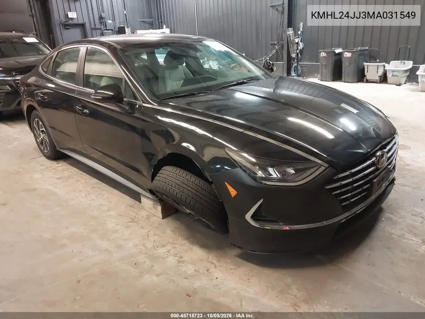 HYUNDAI SONATA 2021, VIN KMHL24JJ3MA031549